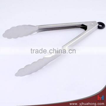 9" Food Grade Stainless Steel Food Tongs With Silicon Head photo-2
