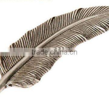 Metal Feather Paperweight