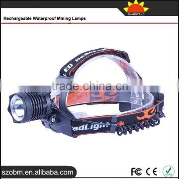 High Power 3 Mode Brightness LED Rechargeable Headlamp 1600lm Camping Mining Lamp