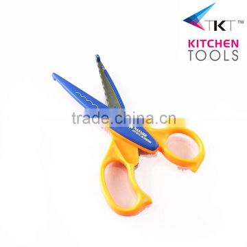 Colorful plastic handle student scissors for kid