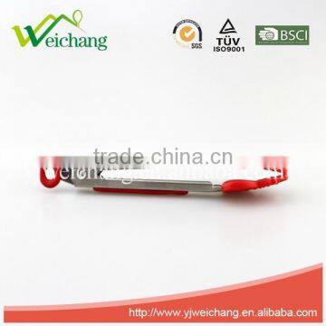 WCJ627 Premium Comfort Stainless Steel Locking Oblong Food Tong With Silicone Heads photo-2