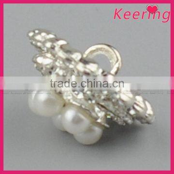 Wholesales Custom Pearl Rhinestone Buttons for Garments WBK-1460 photo-5