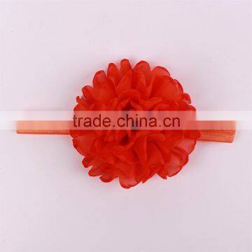 Wholesale White Chiffon Children Elastic Hariband Baby Headband photo-4