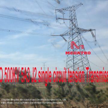 MEGATRO 500KV 5A3 J2 single circuit tension Transmission tower