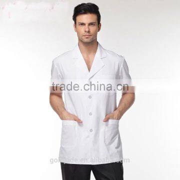 Cusomt Long Sleeve Unisex Acid Resistant White Lab Coat photo-2