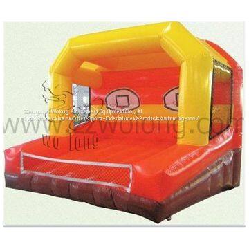 Yellow and Red Inflatable Castle for Children