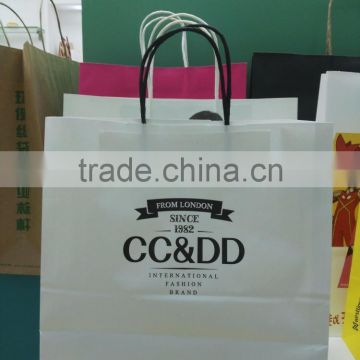 kraft paper shopping bags for clothes --paper bag supplier