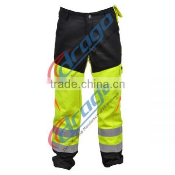 fire retardant yellow cotton workman pants