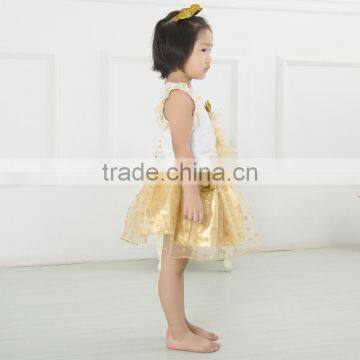 Latest Baby Kids Clothes Beautiful Children Fairy Skirts Wholesale Christmas Golden Childhood Tutu Set Bella Fairy photo-4