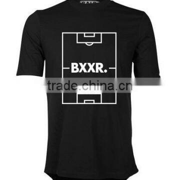 BALLER Round Back T shirt fashion 2016 for men and women 100% cotton NL luxury brand 1:1 round bottom RLAB long back BXXR