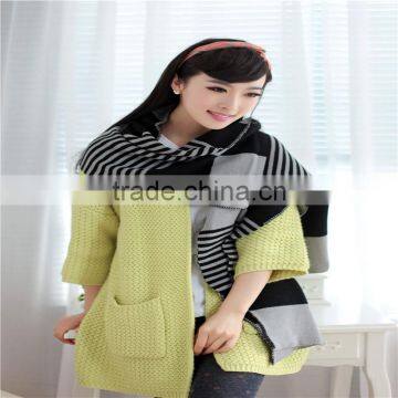 Girls Winter Heavy Knitted Long Infinity Scarf photo-5