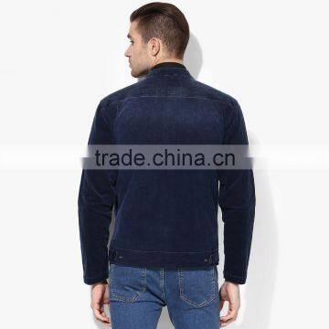 Fashion Denim Import Jacket With Zipper and Pocket Wholesale Dark Blue photo-3