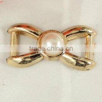 DIY metal bow jewelry parts for shoes bags garments fashion gold bow decoration accessories