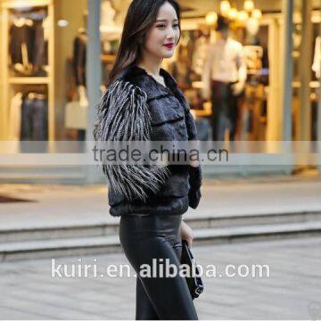 2faux Mink Fur Jacket Shiny Diamond Decoration Mink Coat Warm Winter Faux Fur Coat Factory Outlets photo-5