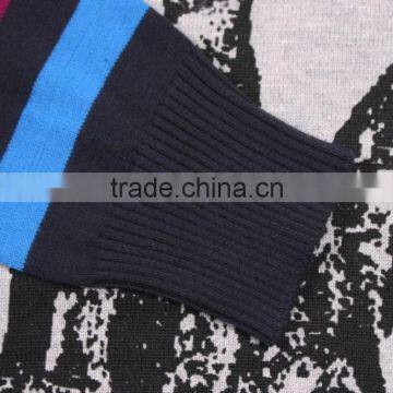 Mens Crew Neck Cartoon Digital Printing Sweater photo-4