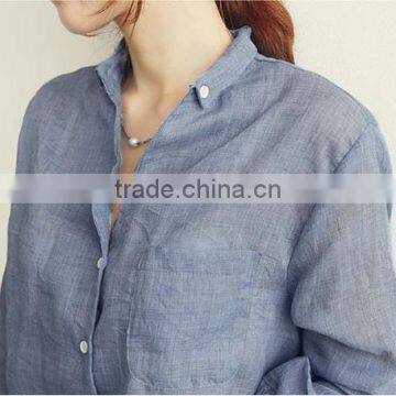 woman blouse linen fabric