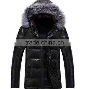 carharttsoftshell life leather down jacket