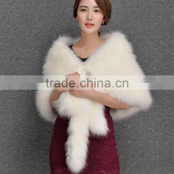 New autumn and winter faux fox fur shawl short paragraph fake fur fashion cloak cloak