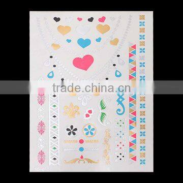 Most Popular Custom Shape Body Art Removable Waterproof Metallic Leg Temporary Tattoos China photo-2