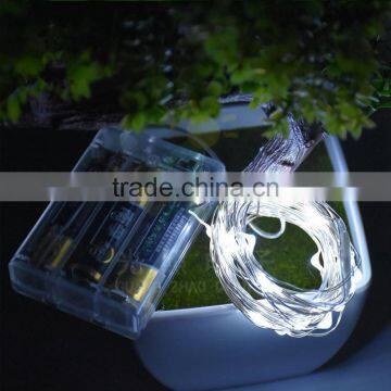 4M 40LEDS Copper Wire 3AA Battery Powered LED String Lights photo-2