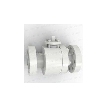 Fire Proof 2 Pieces Side Entry Forged Flange Reduced Steel Floating Ball Valve