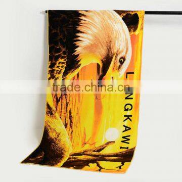 Good quality customizable polyester fiber reactive printed beach towels