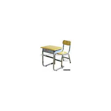 single student bench and chair