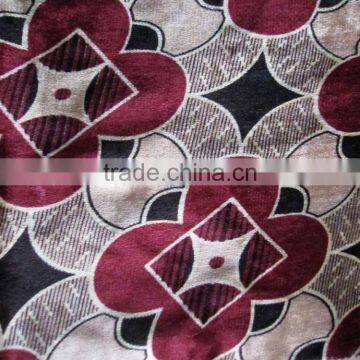 100% Polyester Printed Velvet Fabric---For Sofa, Curtain Furnishing,Upholstery