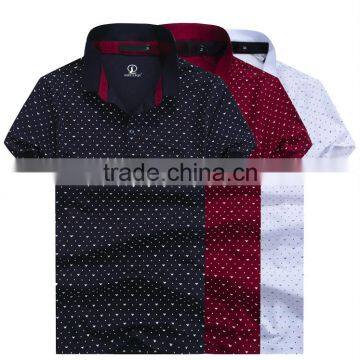 dot pattern polo t-shirt polo luggage custom design OEM