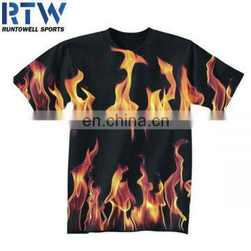 Free Printing 100% Polyester Short Sleeve T-shirt photo-4