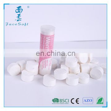 2017 Plastic Tube Magic Tissue Wet Compressed Coin Tissue