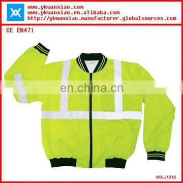 hi vis jacket with PU coating,high visibility jacket