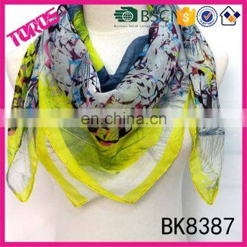 2014 fashion printed ladies newest pakistani scarf