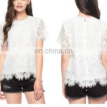 White Fancy Lace for Ladies Top