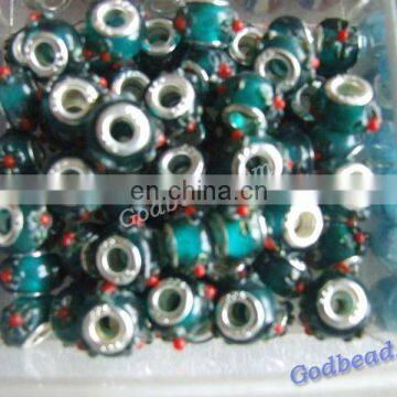 453 loely glass bead wholesale handmade murano lampwork glass european beads fit for charm bracelets