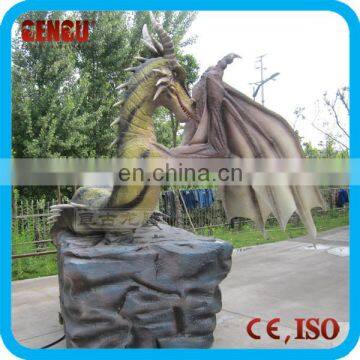 2015 Most Popular High Simulation Fiberglass Dragon Statue