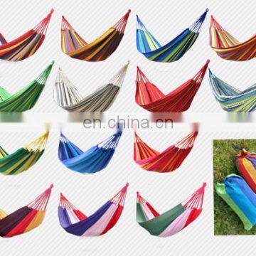 High Quality stripe design hammock swings outdoor double camping hammock