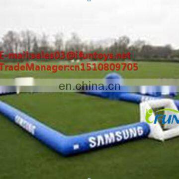 2016 Hot sale portable inflatable soccer field/ inflatable football field with logo printing /portable inflatable soccer field o