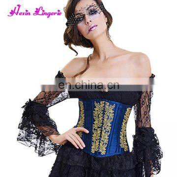 Fashion Halloween Women Busk Waist 10 Fish Boned Palace Sexy Corset