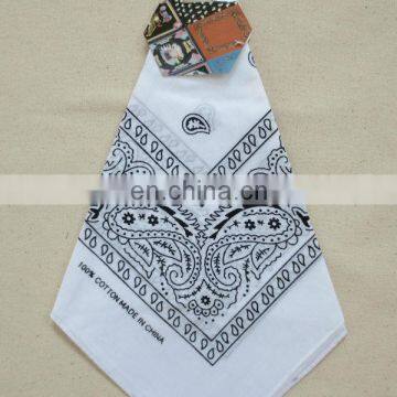 100% Cotton Popular Paisley Bandana For Outdoors