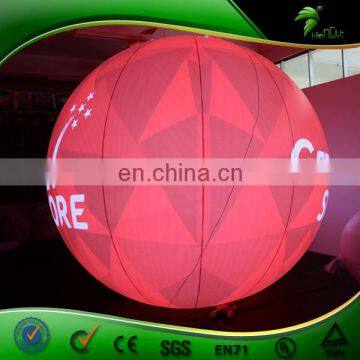 Sphere Red Inflatable Solar Led Lights Ball , Circular LED Light , Hanging Led Lights Balloon photo-3