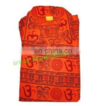 Full Sleeve Short Yoga Kurta in Cotton, Size : Chest 110 x Height 69 x Sleeve 57 Centimeters. photo-3