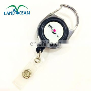 Retractable badge holder pull reel