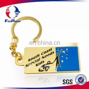 Shiny Gold Plated Key Tag