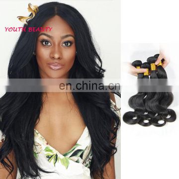 Factory price Malaysian virgin human 9A grade hair weaving in body wave style no chemical process high quality hair