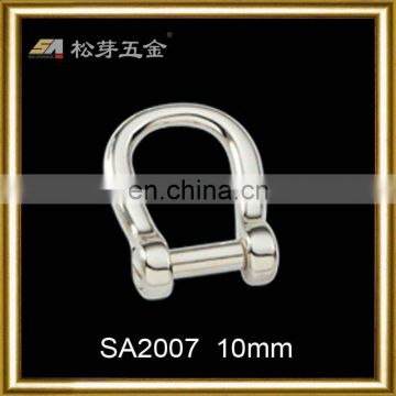 Song A SA2007 hardware accessories-high quality zinc alloy polished d ring buckle