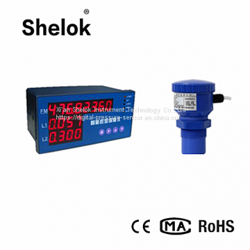 Embedded ultrasonic open channel flow meter water