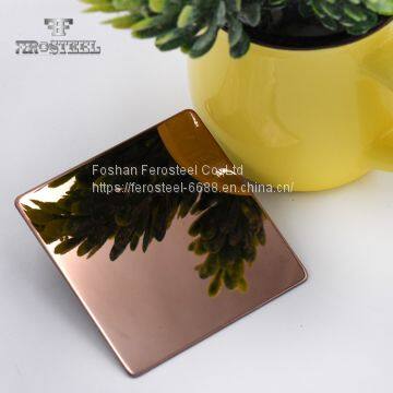 304 316 430  mirror colored stainless steel sheets for decoration