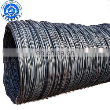 6.5mm Hot rolled steel wire rod in coils