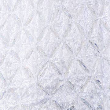 Custom Made Pattern Polyester Sequin Glitter Fabric photo-3